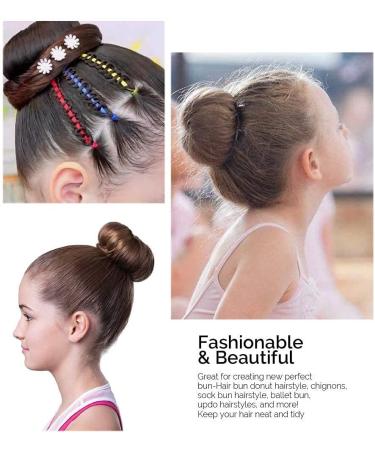 WACURRENTHYD Hair Donut Bun Maker X-Large 4.5 Inch Black - 2PCS Chignon Doughnut Shaper for Thick & Long Hair - Buy Online on GoSupps.com