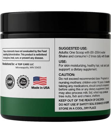 H4U Collagen Peptides Powder Plus with Vitamin C and Hyaluronic Acid & Biotin with Beauty Blend for Skin Hydration Healthy Hair Nails and Joint Support Unflavored Powder 7 Ounces 20 Servings* - Buy Online on GoSupps.com