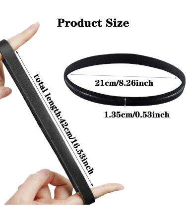 5 Non-Slip Elastic Sports Headbands for Women & Men - Silicone Hair Bands for Yoga & Golf - Buy Online on GoSupps.com