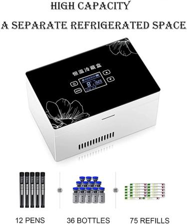 Insulin Cooler Box Mini Medication Fridge Electric Insulin USB Portable Cooler 0-18 Adjustable Medicine Refrigerated 3batteries - Buy Online on GoSupps.com