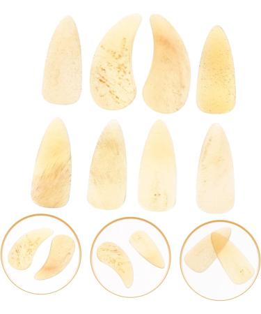 WOFASHPURET 8pcs Guzheng nails guitar picks for kids guzheng picks acoustic guitar picks bass finger picks guzheng ox horn pick thin guitar picks thumb picks child finger guard Ukulele horns 3X1.2X0.1CM Light Yellow 01 - Buy Online on GoSupps.com