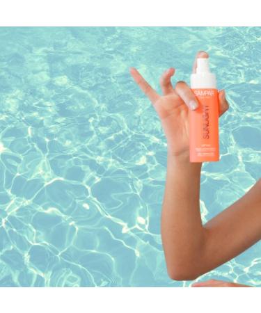 SAMPAR Sunlight Uptan - Self-Tanning Face Mist with Probiotics Vegetable DHA & Aloe Vera - Natural & Bright Tan - No Trace - Odorless - All Skin Types - Buy Online on GoSupps.com