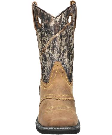 Smoky Mountain Pawnee Series Women's Western Boot - 9 Height, Square Toe, True Timber Camo, Crepe Sole - Brown Oil Distress/Camo - Buy Online on GoSupps.com
