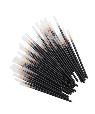Ipetboom 100pcs Eyeliner Makeup Brush Fine Eyeliner Brush Disposable Eyeliner Fake Eyelashes With Hat