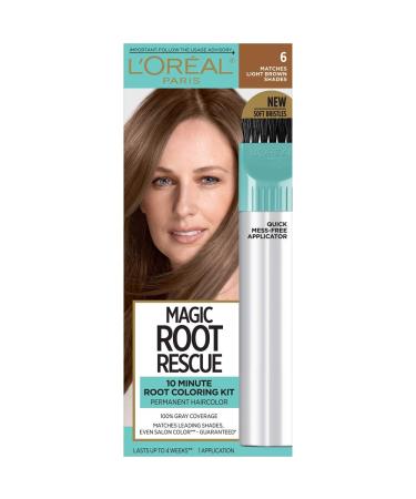 L'Oreal Magic Root Rescue 10 Minute Root Coloring Kit  6 Light Brown 1 Application