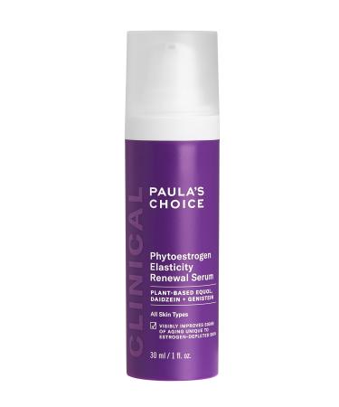 Paula s Choice CLINICAL Phytoestrogen Elasticity Renewal Face Serum  Restores Loose  Thinning & Crepey-Looking Skin Due to Estrogen Loss  Fragrance-free & Cruelty-free  1 Fl Oz. - Buy Online on GoSupps.com