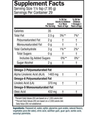 Barlean's Omega Pals - Sensational Straw-Nana Flavor 8 oz | Delicious Omega-3 for Kids - Buy Online on GoSupps.com