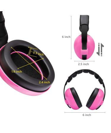 Dison Kids Noise Reduction Earmuffs  Baby Ear Protection Noise Cancelling Headphones Hearing Protection Earmuffs for Toddler (Pink) - Buy Online on GoSupps.com
