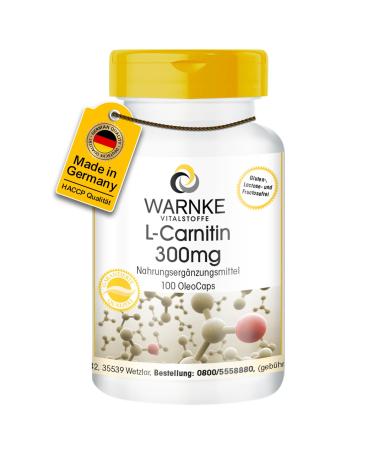 L-Carnitine 300mg - high dose - Carnipure liquid - 100 Licaps | Warnke Vitalstoffe - German pharmacy quality
