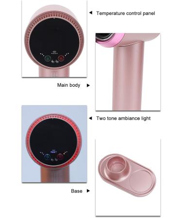 Portable Hair Dryer Rechargeable 300W Negative Ion Hair Dryer Hot Cold Wind Lightweight Blow Dryer Portable Blow Dryer with Temperature Control for Home Travel (US Plug US Plug 100 240V 100-240V - Buy Online on GoSupps.com