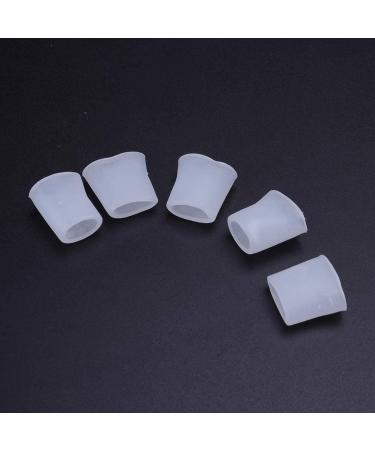 LIXBD Gel Toe Protectors - Silicone Corn Toe Separators for Little Toe Pain Relief - 5 Pairs - Comfortable & Durable - Buy Online on GoSupps.com