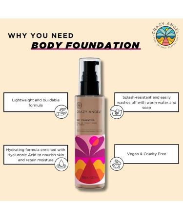  Crazy Angel Crazy Angel Body Foundation 150ml - Buy Online on GoSupps.com