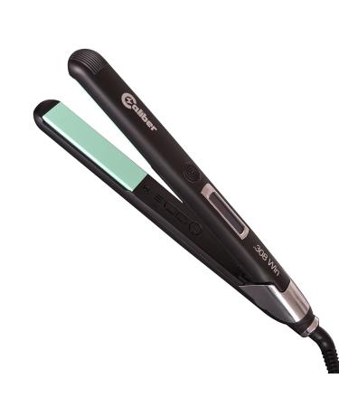 .308 Flat Iron - Green Premiere Ceramic Plate - LED Temperature Display & Rapid Heat Up - Automatic Off Styling Irons - Lightweight Design Hair Straightener/Curler for Men and Women