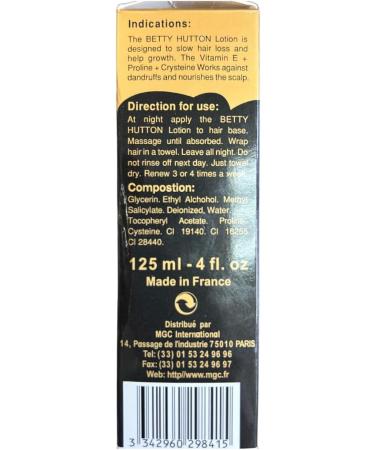 Betty Hutton Hair Growth Plus Lotion 125 ml - Buy Online on GoSupps.com