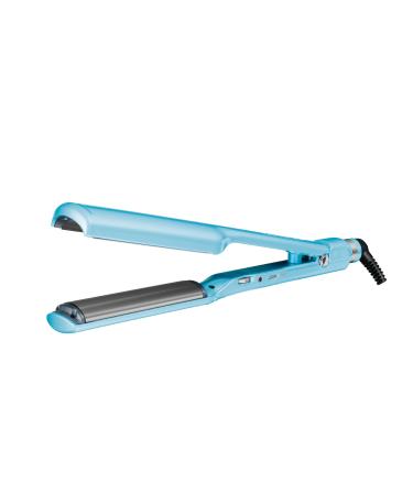 BaBylissPRO Nano-Titanium and Ceramic Curved Plates C-Style Flat Iron Blue