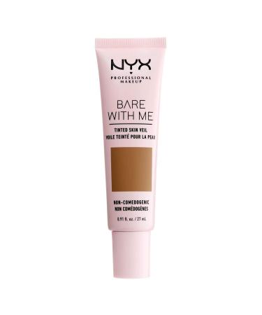 NYX Professional Makeup Cr me Teint e Bare With Me BB Cr me Extraits de Concombres et Aloe Vera Hydratants Inspir e des Soins de la Peau Couvrance L g re Teinte : Cinnamon Mahogany
