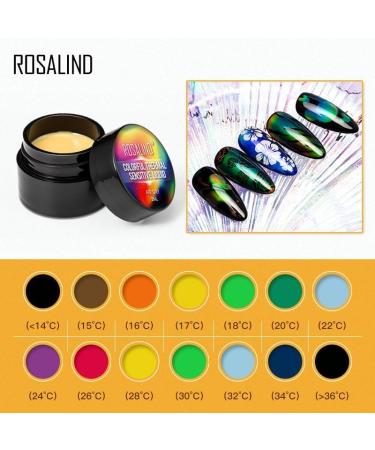 Gel Nail Polish Nail Art Design Colorful Thermal Sensitive Change Semi Permanent UV Varnishes for Manicure Lacquer - (Color: Black Painting Gel) - Buy Online on GoSupps.com
