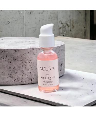 Pro-Repair Serum by Noura Cosmetics - Rose Scented Skin Repair & Hydration | Reduces Fine Lines Boosts Elasticity & Glow | Hyaluronic Acid & Chamomile - 1oz - Buy Online on GoSupps.com