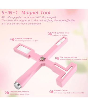 5 in 1 Magnetic Cat Eye Nail Pens - Upgrade for Stunning 3D Effect | Ideal Gel Polish & Silicone Cover - Buy Online on GoSupps.com