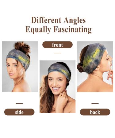 ELLEWIN Extra Wide Non-Slip Headbands for Women - Set of 4 African Boho Thick Hairbands for Yoga Workout Gym - Elastic Large Cloth Head Wraps Turbans - Buy Online on GoSupps.com