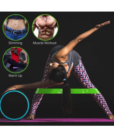 TechStone Resistance Bands Set - Pack of 5 Elastic Bands for Home Gym Workout - Great Fitness Equipment for Men and Women - Yoga Training - Free Carrying Bag - Buy Online on GoSupps.com