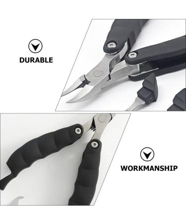 Beavorty 1Pc Folding hawk mouth pliers Toe Nail Clippers Adult Nail Clippers for Seniors Toenail Clippers for Thick Nails Ingrown Stainless steel Handle Rubber and Plastic Multifunction - Buy Online on GoSupps.com