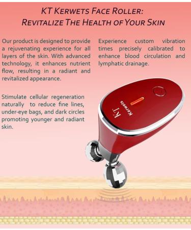 Microcurrent Facial Device & Gua Sha Roller - Anti-Aging Skin Care & Face Lift Tools for Radiant Skin - Buy Online on GoSupps.com