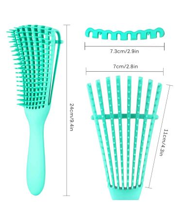 3 Pack Hair Detangler Brush for Afro Textured Hair | Detangling Brush for Natural Hair | Exfoliating Scalp Brush | 3 Count Set - Buy Online on GoSupps.com