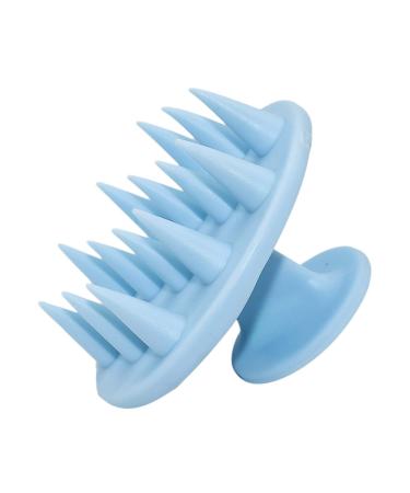 Silicone scalp massage brush shampoo hair brush for peeling and head massage shampoo brush improves the scalp perfect for relaxation hair washing brush blue unit size