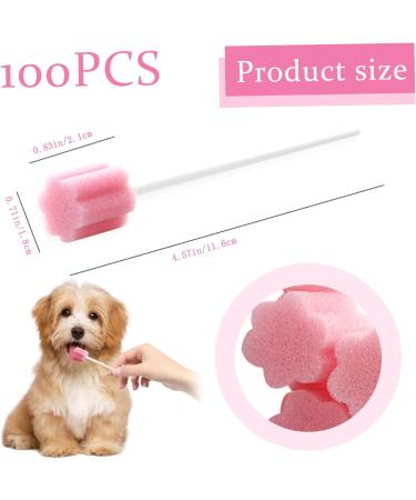 End of Life Mouth Swab - 100pcs Dog Teeth Cleaning Kit | Disposable Mouth Swabs for Pet Care - Buy Online on GoSupps.com