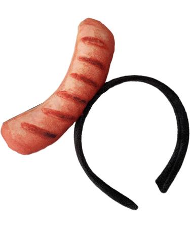 amangul Funny Food Headband Hotdog Headband Funny Headband Party Headband Food Hat Costume Fried Headband Imitation Food Hat(Ham Sausage) - Buy Online on GoSupps.com