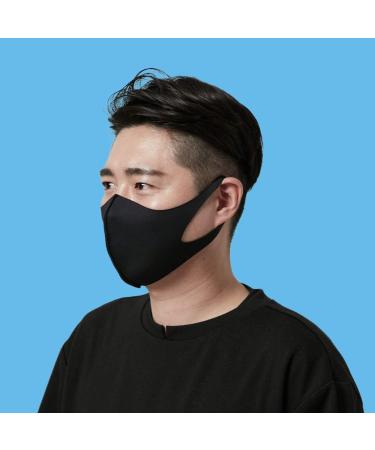 LAPCOS Breathable Face Mask - Washable & Reusable Cloth Mask (Black, Adult) - 3 Count Pack - Buy Online on GoSupps.com