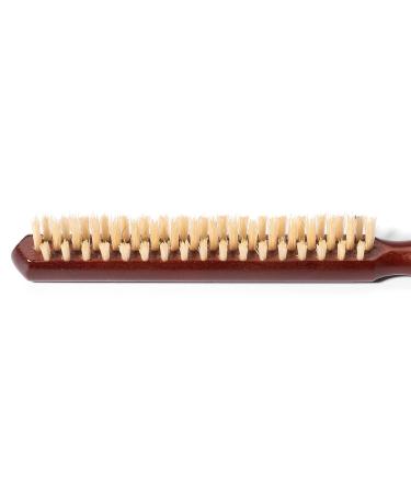 GranNaturals Boar Bristle Teasing Brush - White Bristles - Wooden Handle for Backcombing, Edge Control, and Sleek Hairstyles - Buy Online on GoSupps.com