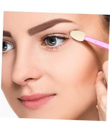 Baluue 50pcs Double Ended Eyeshadow Brush Eyeshadow Makeup Accessories Eye Shadow Stick Makeup Pink Plastic - Buy Online on GoSupps.com