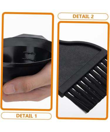 Beatifufu 1 Set Hair Dye Brush Comb Hair Dye Coloring Dying Coloring Applicator Hair Tinting Bowl Color Bowl Tool Hair Tinting Hairdressing Tool Baking Oil Plastic - Buy Online on GoSupps.com
