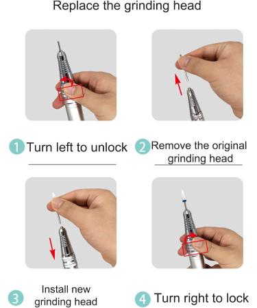CYzpf Professional Nail Drill Machine Portable 25000RPM Electric Nail Drill for Acrylic Nails with Metal Drill Gel Nails Removing Shaping Buffing for Home Salon Use Pink One Size - Buy Online on GoSupps.com