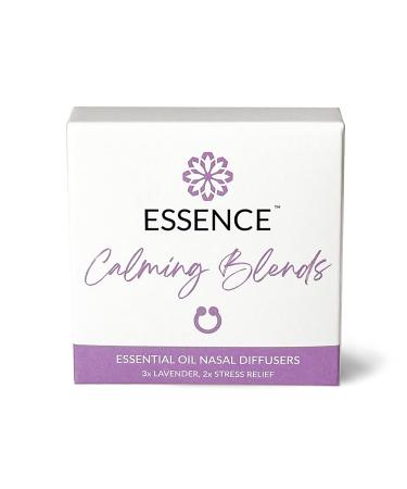 Essence Nasal Diffuser | Essential Oil Ring | Silicone Nose Inhaler Bundle Pack (Calming Blends)