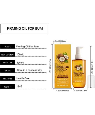  Generisch Skin care oil 100 ml organic firming butter | Skin oils to moisturize the body for women and men improve self-confidence firm the buttocks and bust - Buy Online on GoSupps.com