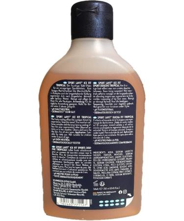 SPORT LAVIT Ice Fit Tropical Shower Gel 250 ml fruity refreshing - Buy Online on GoSupps.com