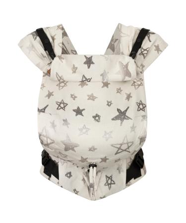 Hoppediz baby carrier primeo for newborns from birth belly stretcher back carrier 100% organic cotton Singapore Gray Singapore Gray 1 piece (1 Pack)
