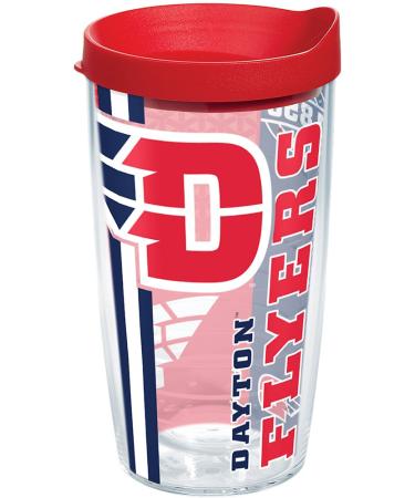 Tervis Made in USA Double Walled University of Dayton Flyers Insulated Tumbler Cup Keeps Drinks Cold & Hot, 16oz, College Pride 1 Count (Pack of 1) College Pride