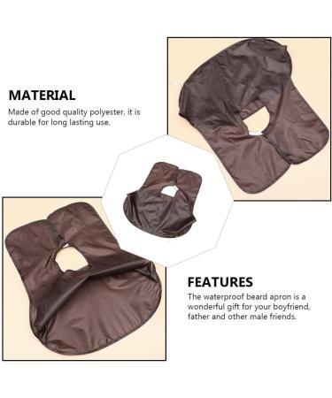 FRCOLOR Beard Shaving Cloth Bib - Men's Grooming Apron for Hair Cutting - Hair Catcher Cape for Beard Trimming - Polyester Material - Buy Online on GoSupps.com