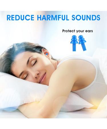 Cobee Reusable Silicone Earplugs - 10 Pack Noise Reduction for Sleep Swimming Snoring Concerts & Travel - Waterproof & Comfortable - Buy Online on GoSupps.com
