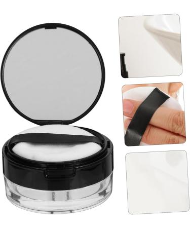 WOONEKY Cosmetic Case with Powder Puff Toiletry Case Blusher Mesh Loose Powder Case Puff Case Powder Compact - Buy Online on GoSupps.com