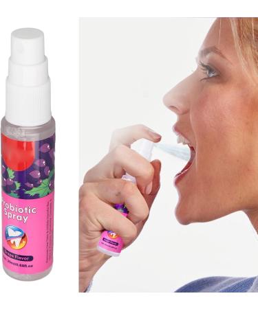 Refreshing Grape Mouth Moisture Spray - 20ml | Natural Mint Oral Care for Bad Breath - Dentist Recommended - Buy Online on GoSupps.com