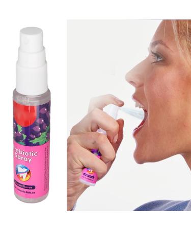 Mouth Spray Breath Freshener Spray 20 ml Mouth Spray Grape Refreshing Moisturizing Spray Portable Long Lasting Mouth Spray
