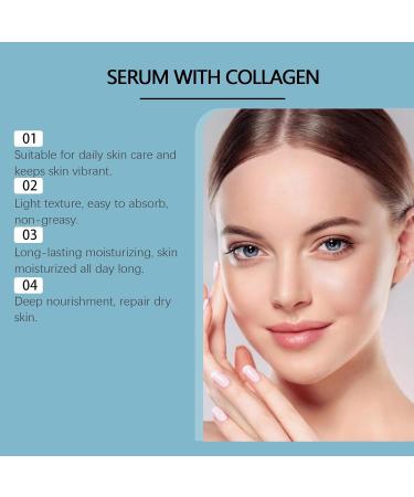 Collagen Face Serum for Hydration & Firm-Looking Skin Lightweight Moisturizing Collagen Serum with Hyaluronic Acid Vitamin C & E Daily Glow & Elasticity Appearance Care 1.69 fl oz - Buy Online on GoSupps.com