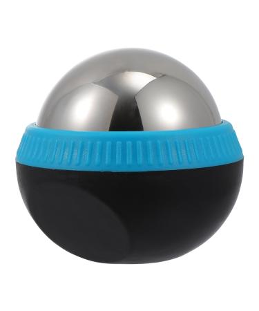 FRCOLOR 1STK Massage ball made of stainless steel ice ball roller deep massage cooling balls for the face cold rollball for the face multitools foot massage answer stainless steel fitness roll 8.3x7.5x7cm blue
