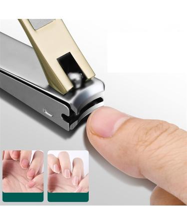 UNbit Nail Clipper Anti Splash Nails Clipper with File Stainless Steel Manicure for Hard Ingrown Nail Trimming Widen Cutter Durable Scissor Tools - Buy Online on GoSupps.com