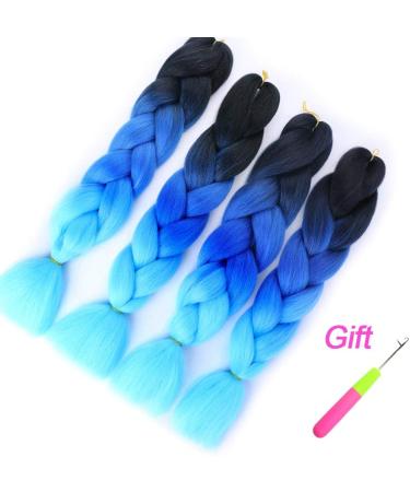 Ombre Jumbo Synthetic Braiding Hair Crochet Blonde Hair Extensions Jumbo Braids For Women(23) 24inch 23 - Buy Online on GoSupps.com